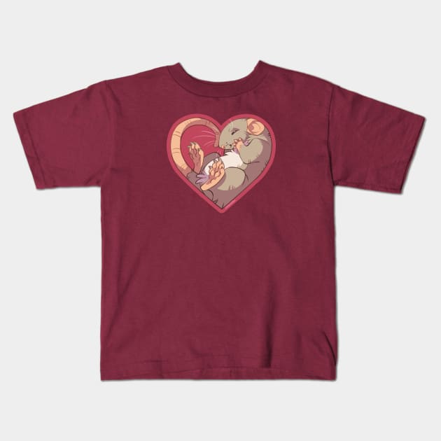 Heart Rat: Self Tan Kids T-Shirt by KiRAWRa